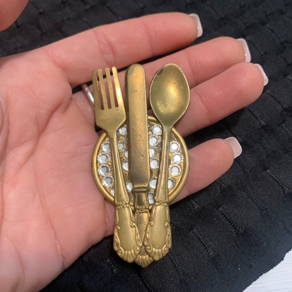 Vintage silverware pin - Picture 4 of 4